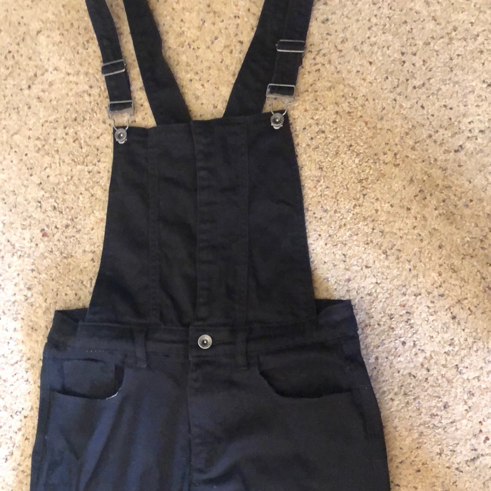 Black overalls